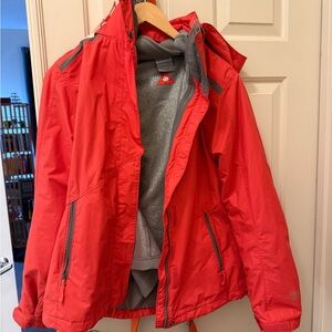 Columbia 3-in-1 jacket (shell/fleece/hood) great condition